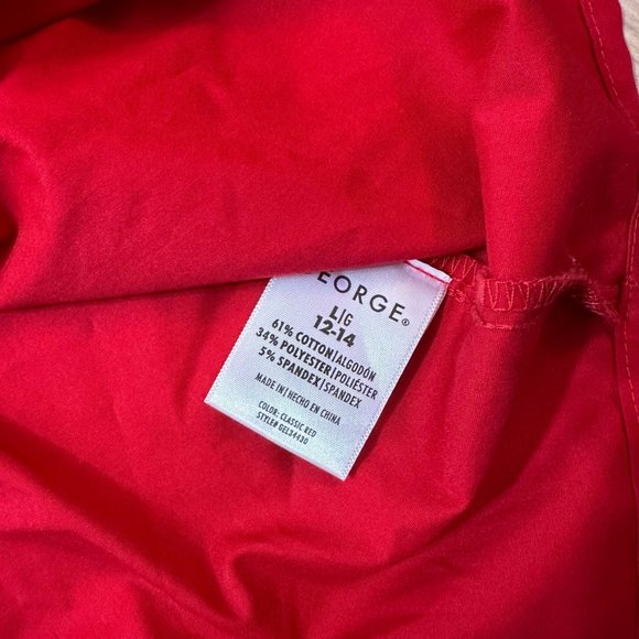 GEORGE Red Button Down Shirt | Size: 12 - Picture 4 of 6